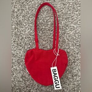 Baggu Red Heart Shoulder Bag